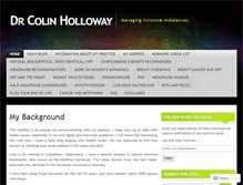 Tablet Screenshot of drcolinholloway.com